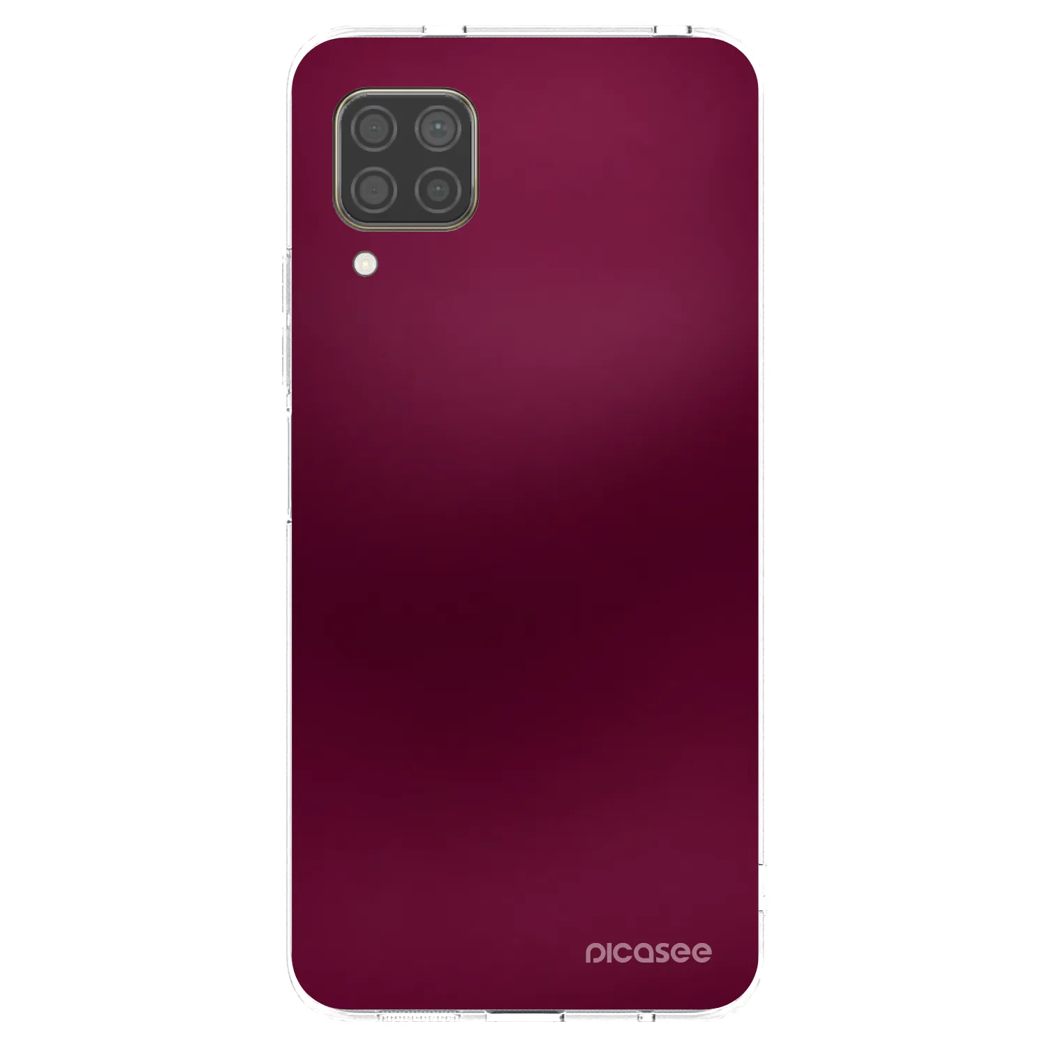 Picasee silikonowe przeźroczyste etui na Huawei P40 Lite - Velvet Bordeaux