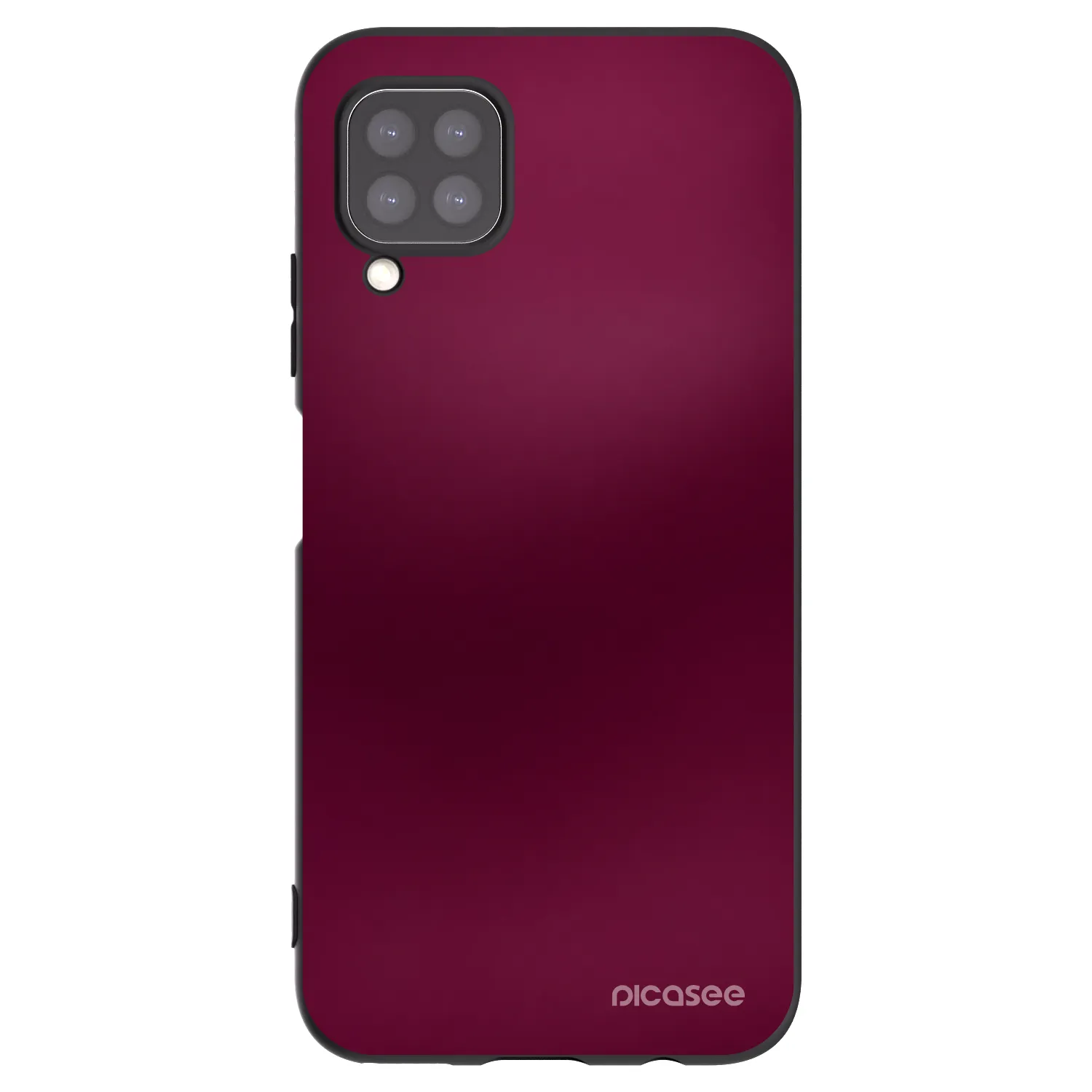 Picasee silikonowe czarne etui na Huawei P40 Lite - Velvet Bordeaux