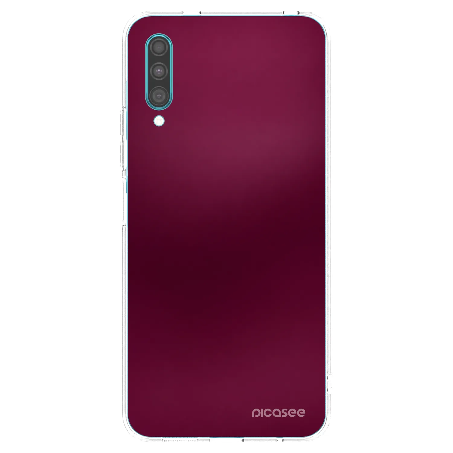 Picasee silikonowe przeźroczyste etui na Samsung Galaxy A30s A307F - Velvet Bordeaux