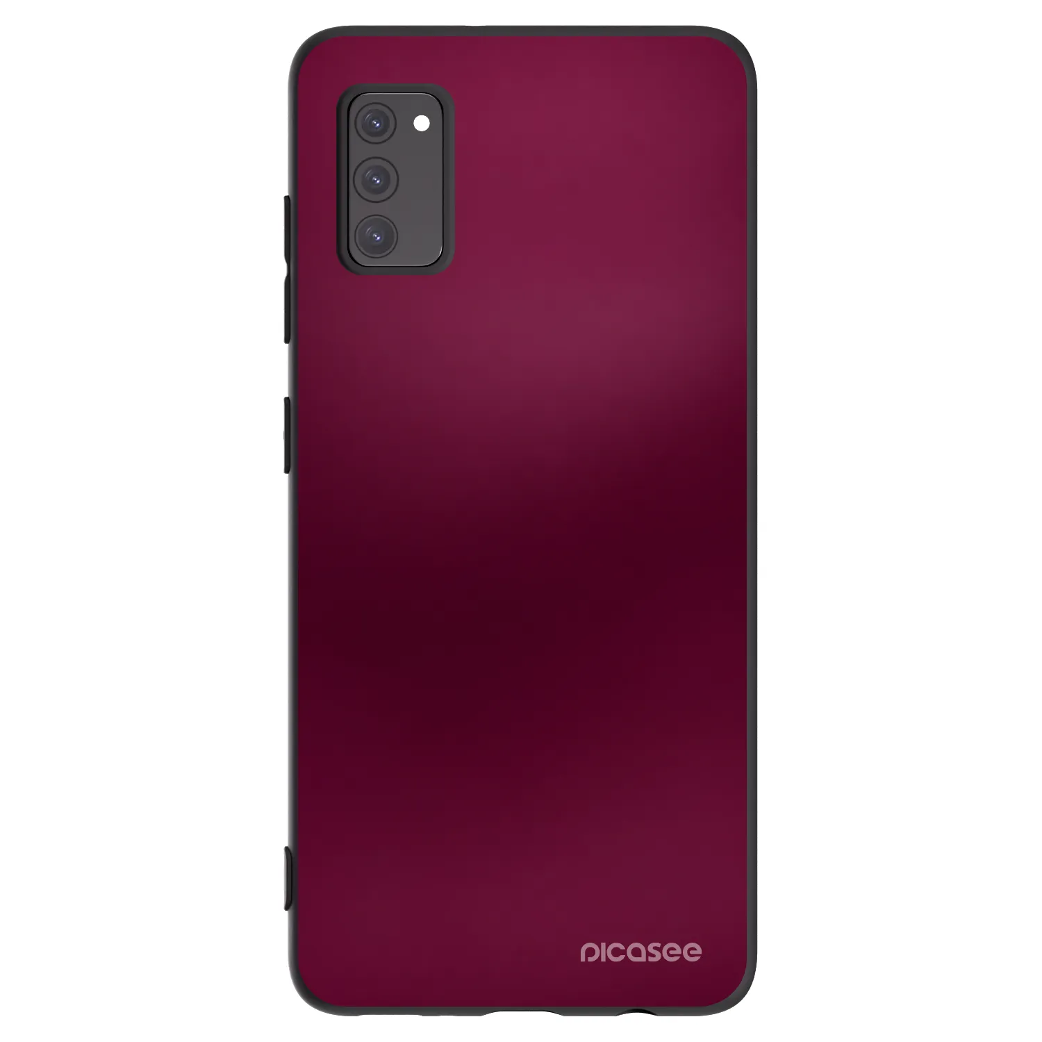 Picasee silikonowe czarne etui na Samsung Galaxy A41 A415F - Velvet Bordeaux