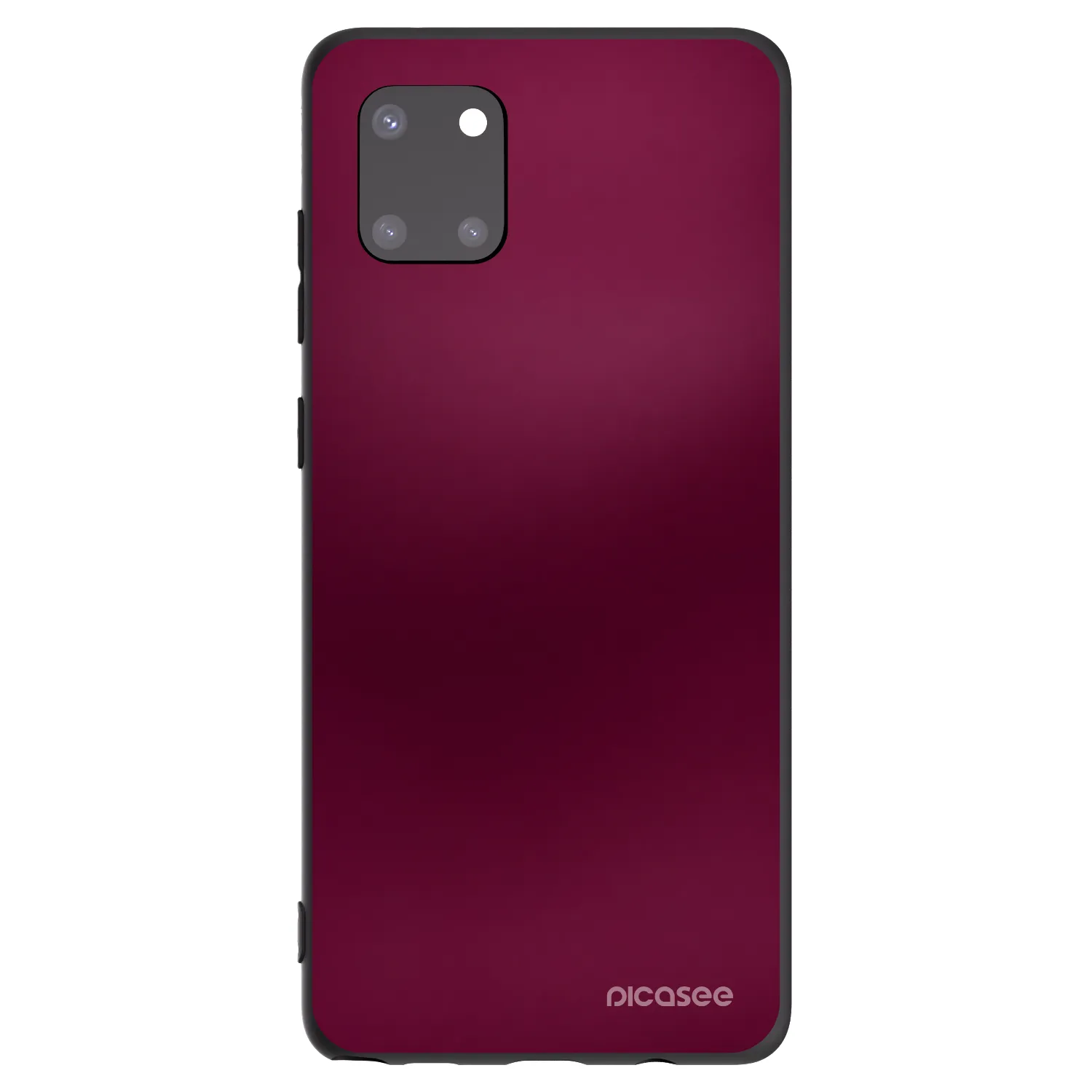 Picasee silikonowe czarne etui na Samsung Galaxy Note 10 Lite N770F - Velvet Bordeaux