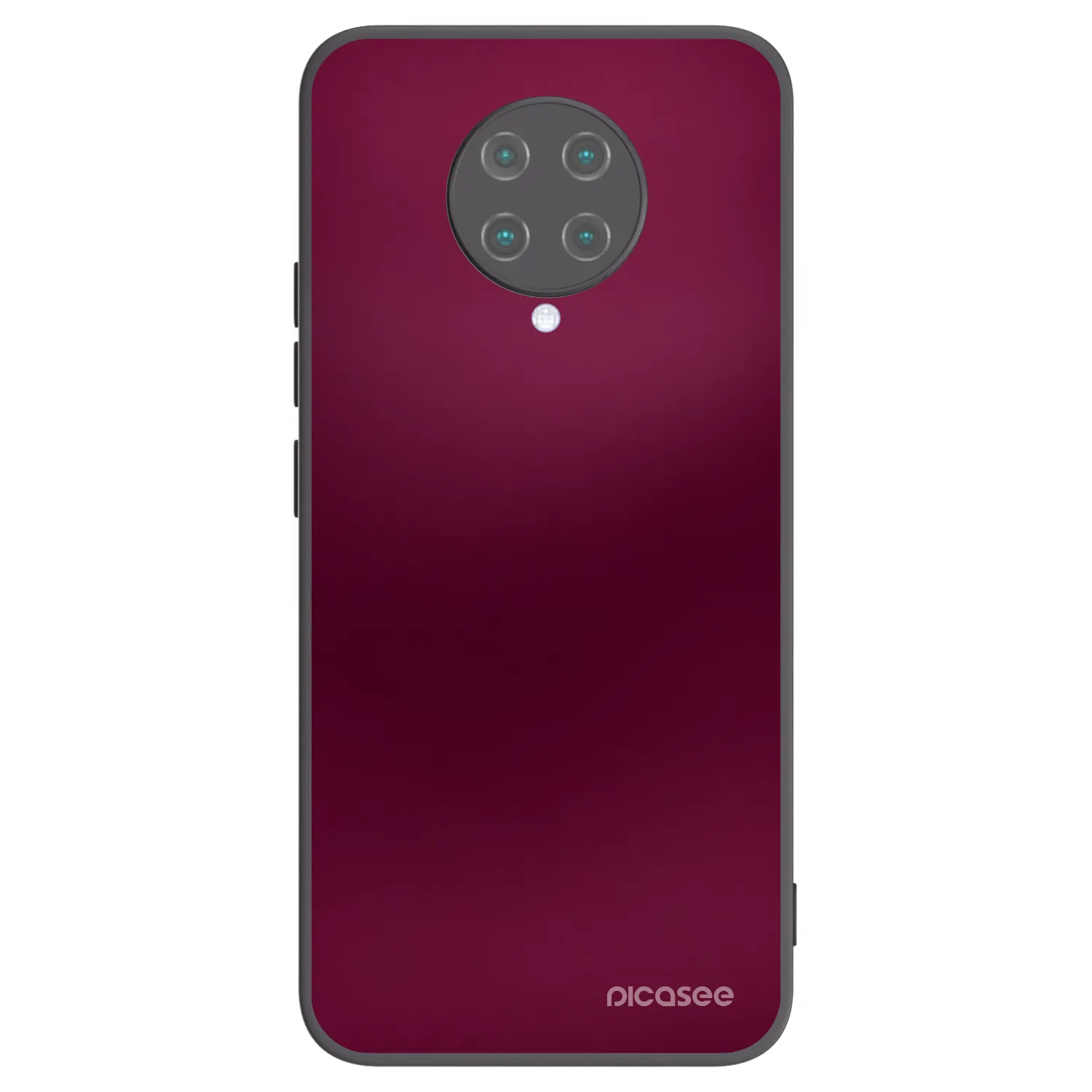 Picasee silikonowe czarne etui na Xiaomi Poco F2 Pro - Velvet Bordeaux