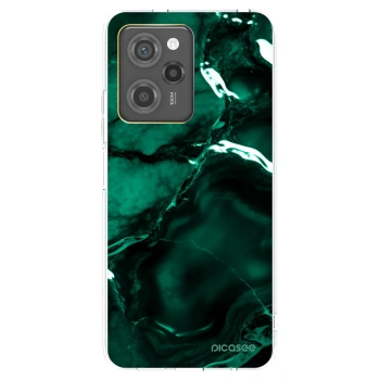 Picasee silikonowe przeźroczyste etui na Xiaomi Poco X5 Pro - Dark emerald