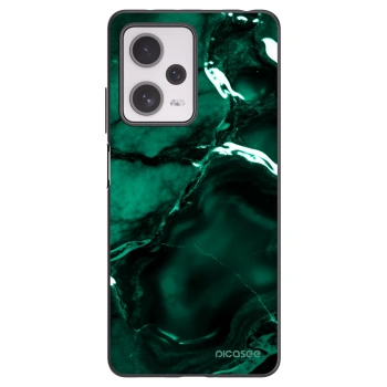 Picasee silikonowe czarne etui na Xiaomi Redmi Note 12 Pro+ 5G - Dark emerald