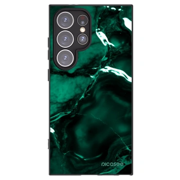 Picasee silikonowe czarne etui na Samsung Galaxy S24 Ultra S928B 5G - Dark emerald