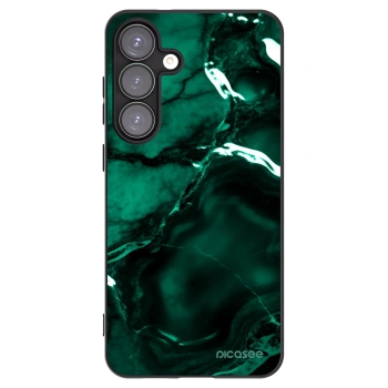 Picasee silikonowe czarne etui na Samsung Galaxy S25+ 5G - Dark emerald