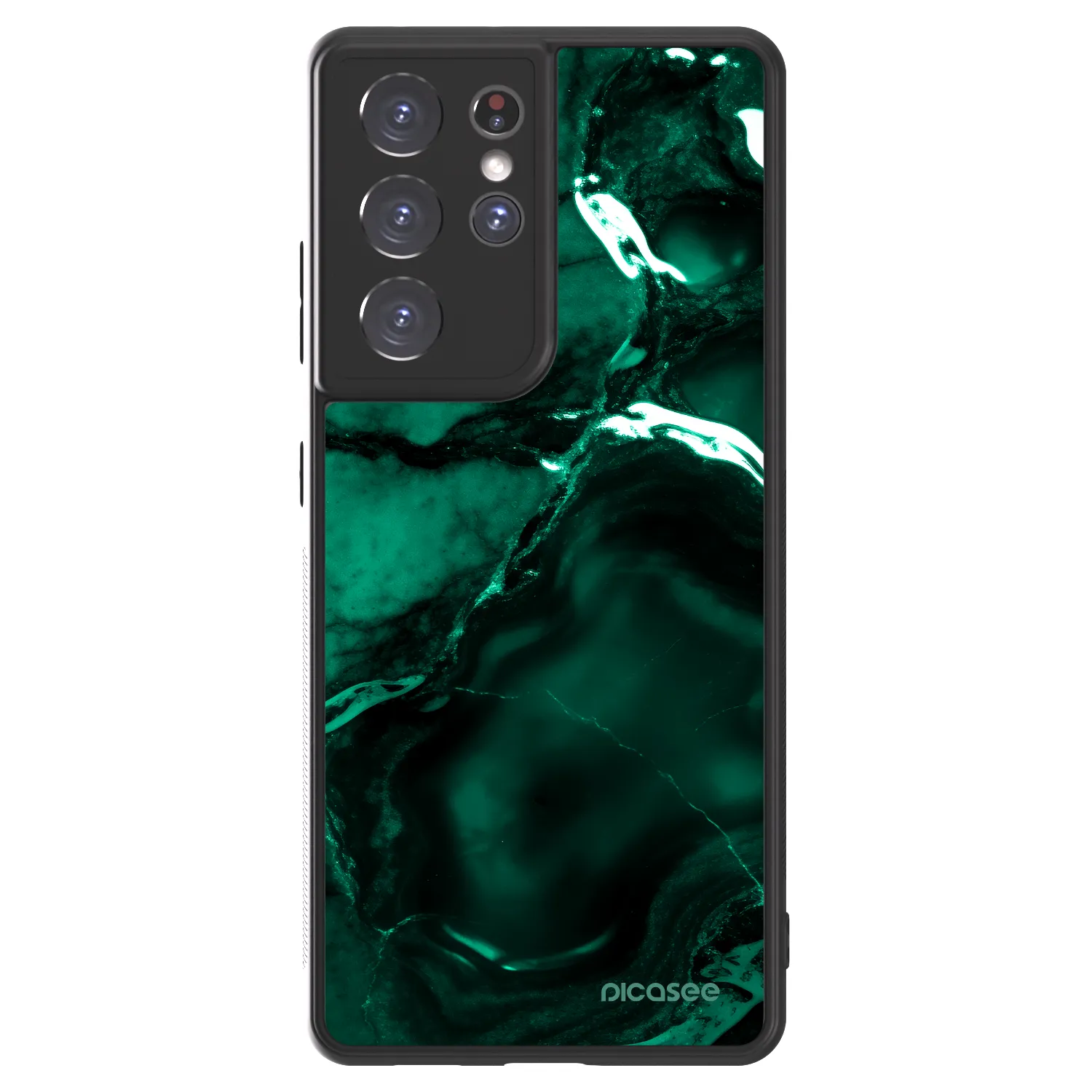 Picasee ULTIMATE CASE na Samsung Galaxy S21 Ultra 5G G998B - Dark emerald