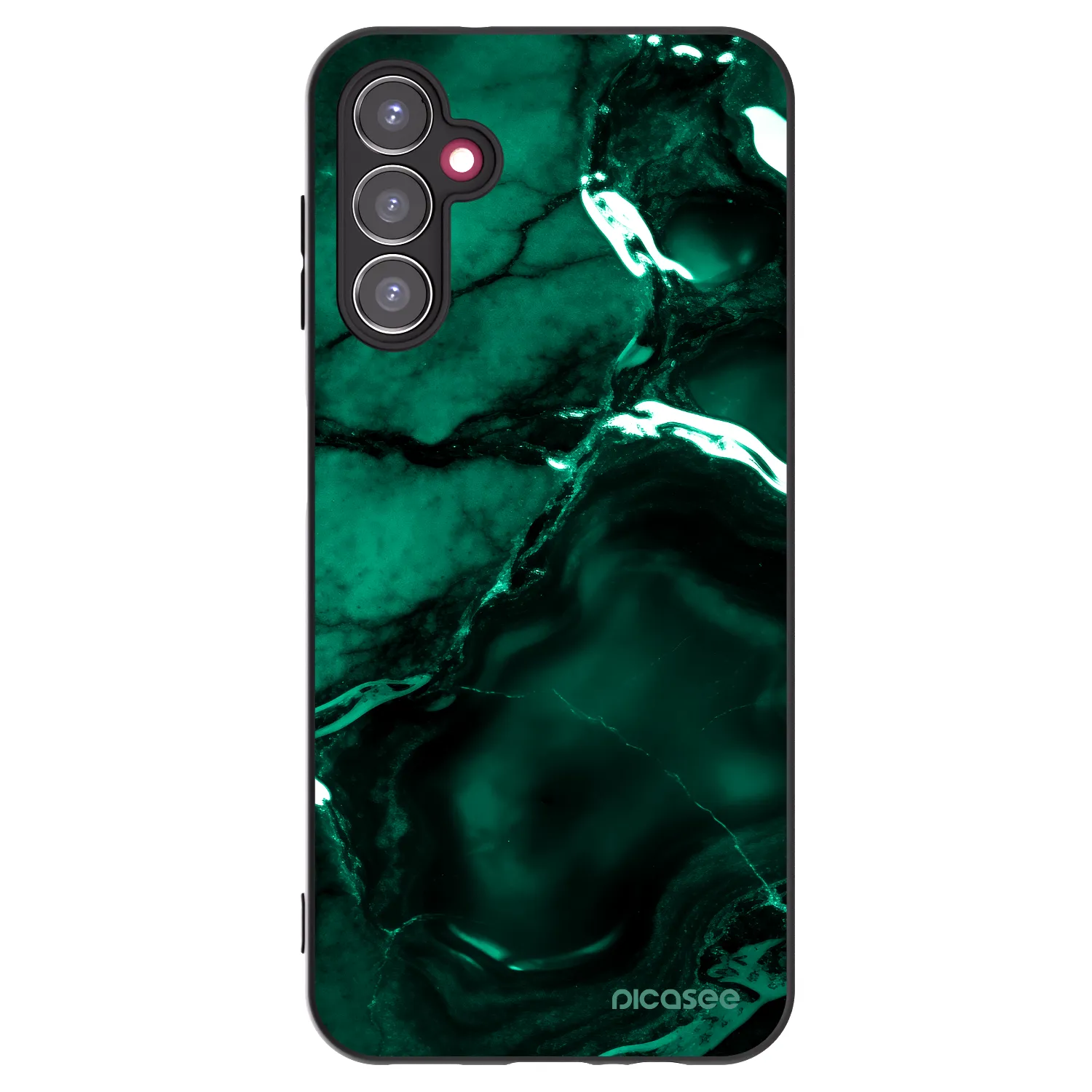 Picasee silikonowe czarne etui na Samsung Galaxy A14 5G A146P - Dark emerald