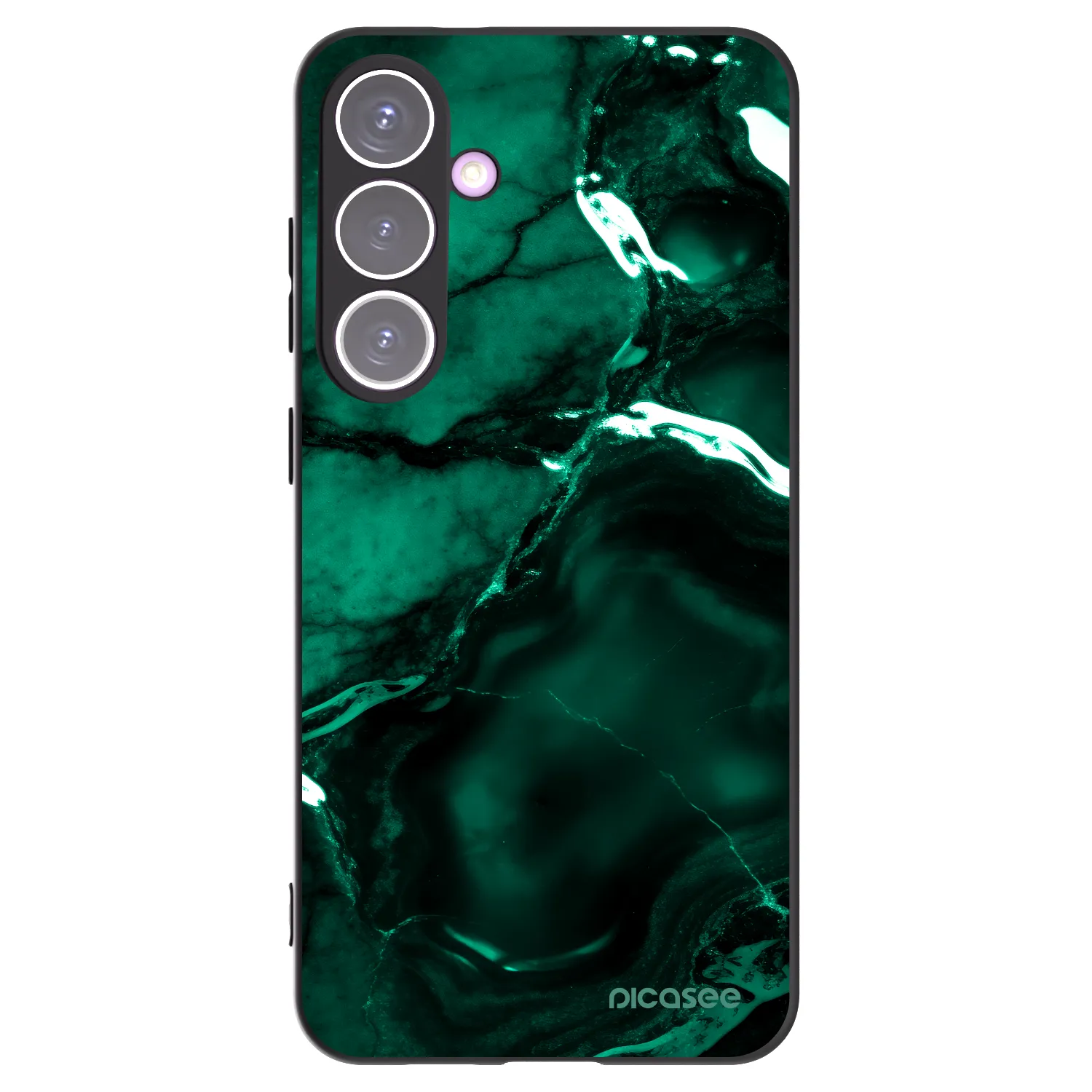 Picasee silikonowe czarne etui na Samsung Galaxy S24+ S926B 5G - Dark emerald