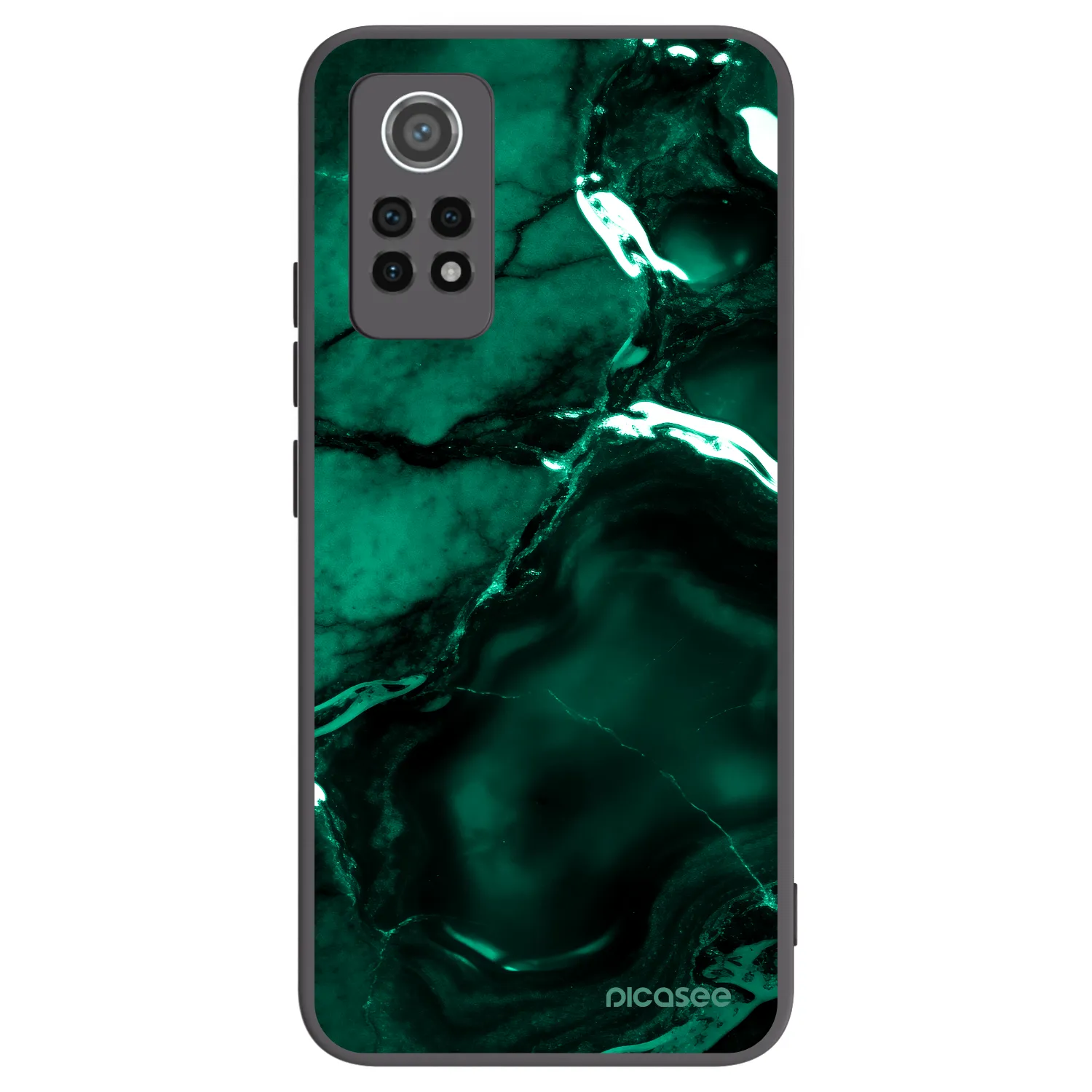 Picasee silikonowe czarne etui na Xiaomi Redmi Note 12 Pro 4G - Dark emerald