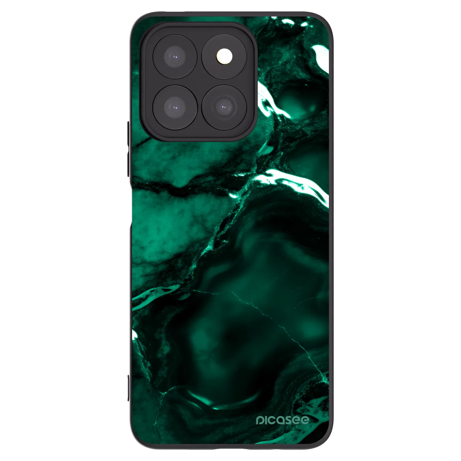 Picasee silikonowe czarne etui na Honor X8b - Dark emerald