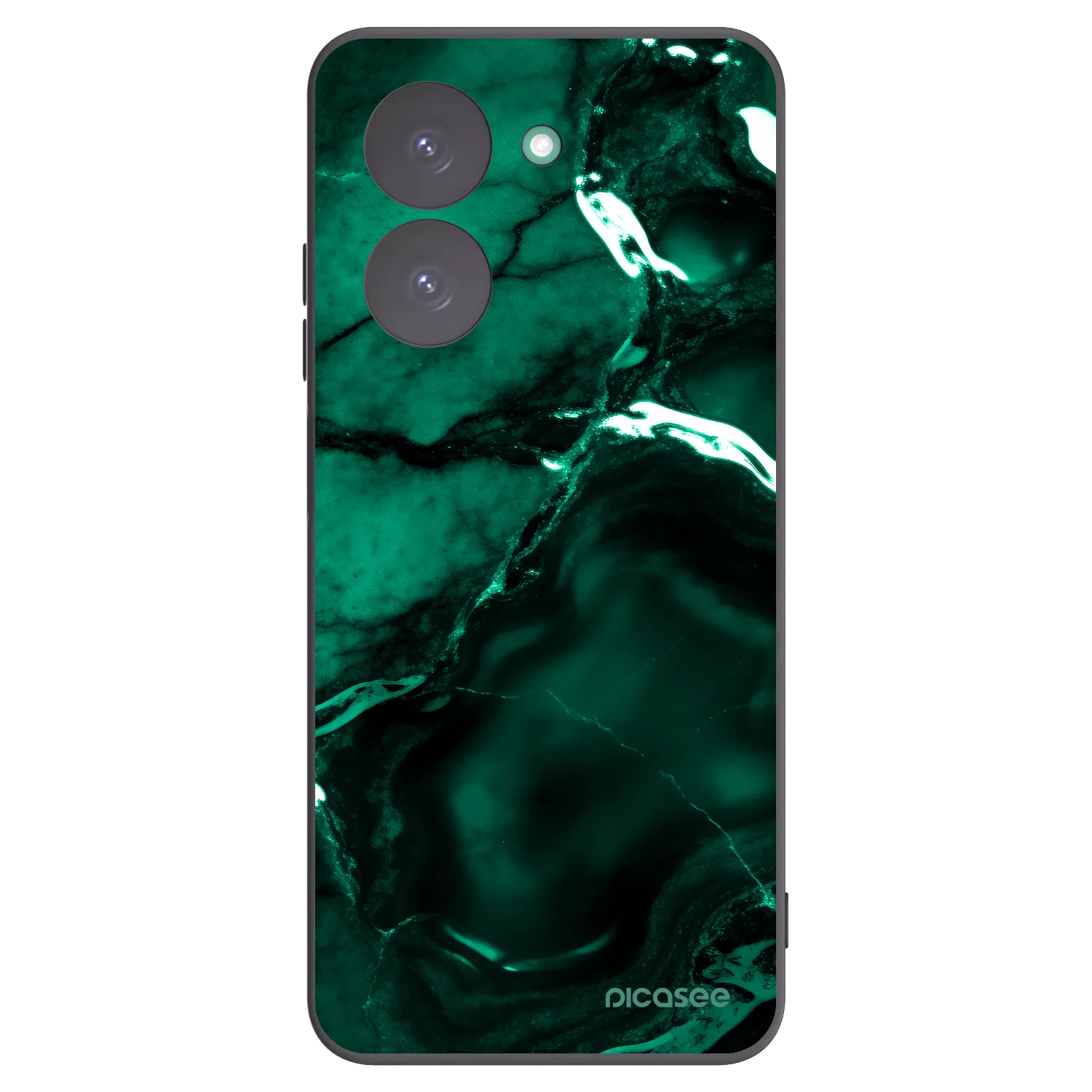Picasee silikonowe czarne etui na Xiaomi Redmi A5 - Dark emerald