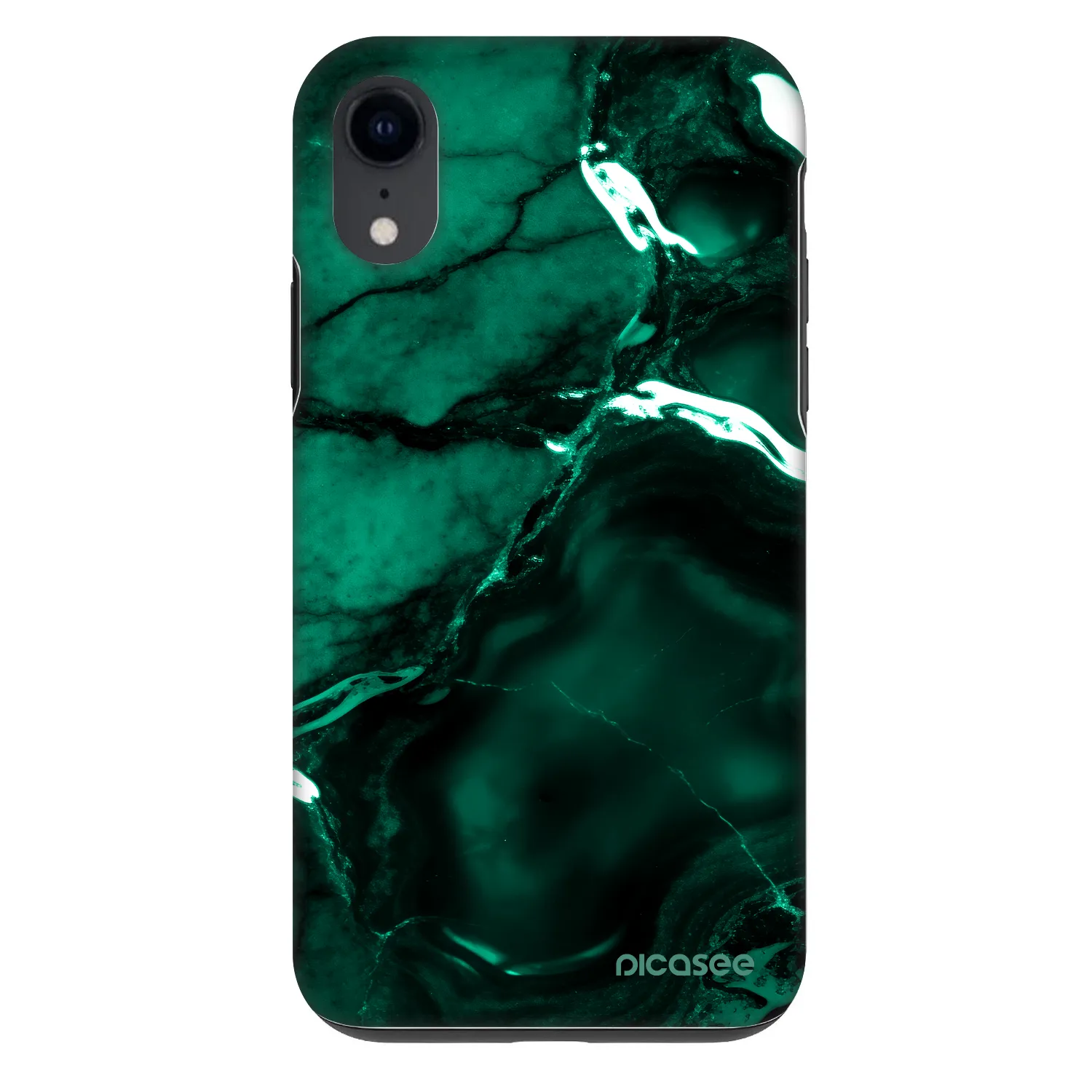 Picasee Fashion Case na Apple iPhone XR - Dark emerald