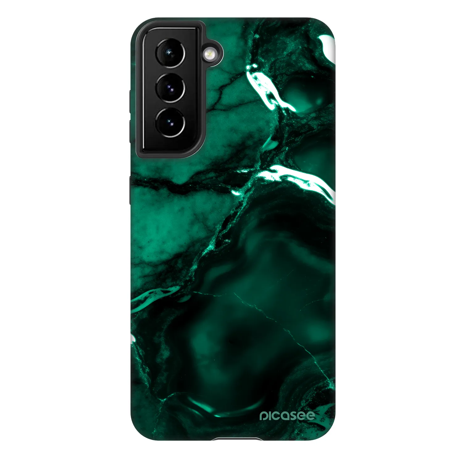 Picasee Fashion Case na Samsung Galaxy S22 5G - Dark emerald