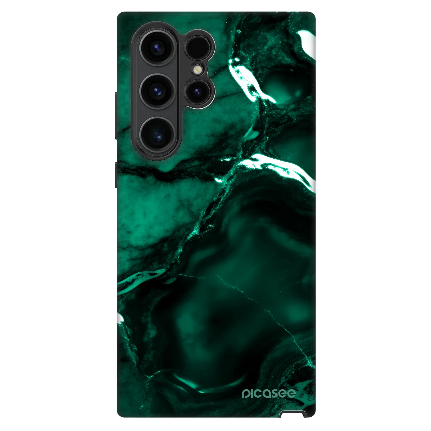 Picasee Fashion Case na Samsung Galaxy S22 Ultra 5G - Dark emerald