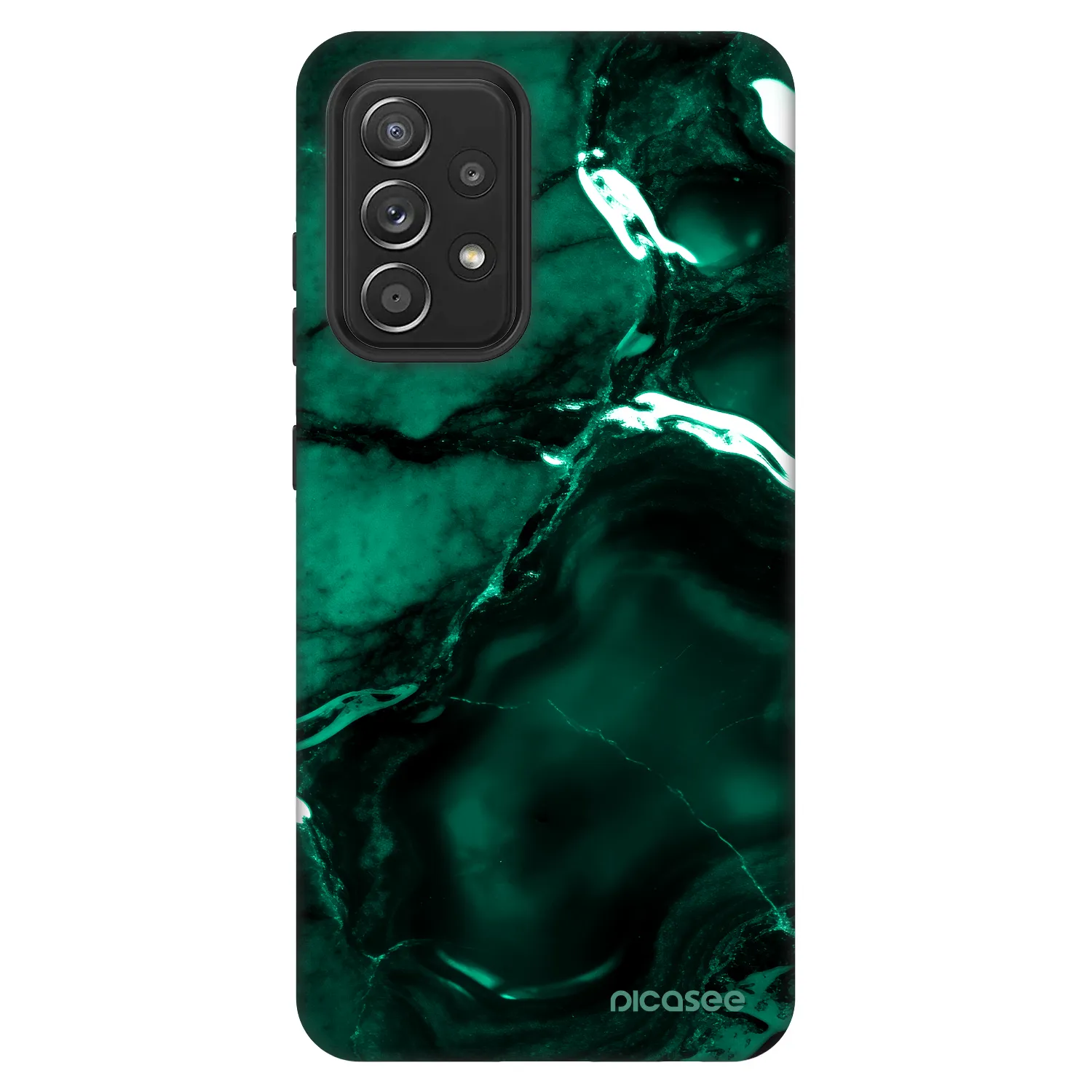 Picasee Fashion Case na Samsung Galaxy A52 5G A525F - Dark emerald