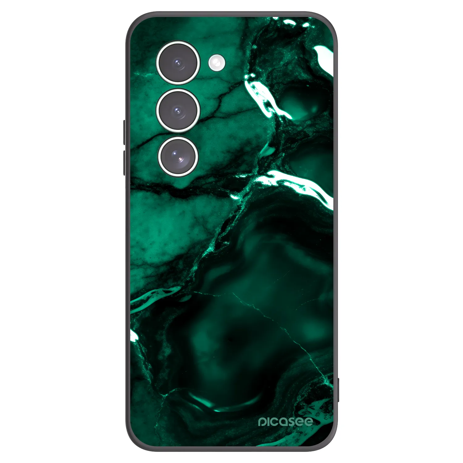 Picasee silikonowe czarne etui na Xiaomi Redmi 15 5G - Dark emerald