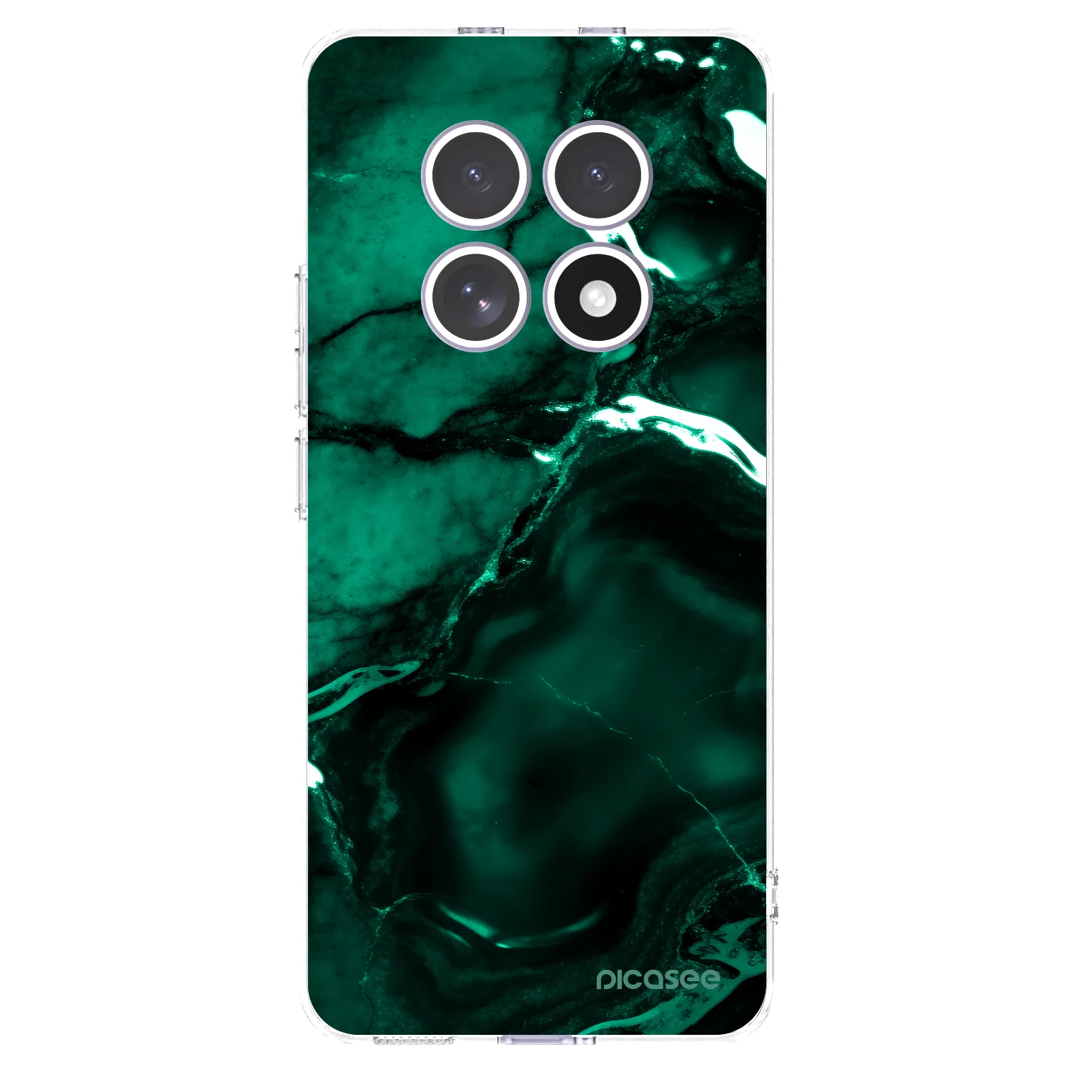 Picasee silikonowe przeźroczyste etui na Xiaomi Redmi Note 15 4G - Dark emerald