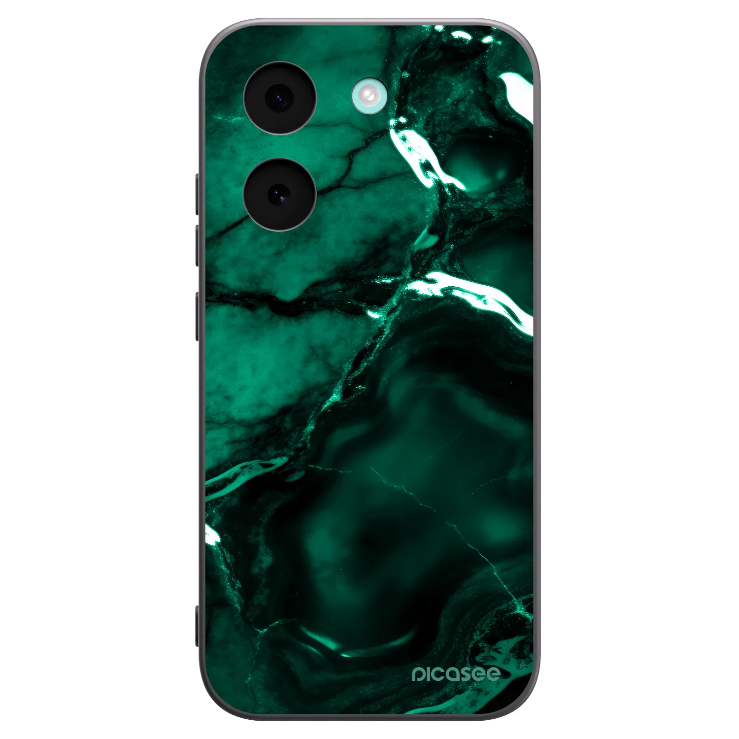 Picasee silikonowe czarne etui na Xiaomi Poco X8 Pro - Dark emerald