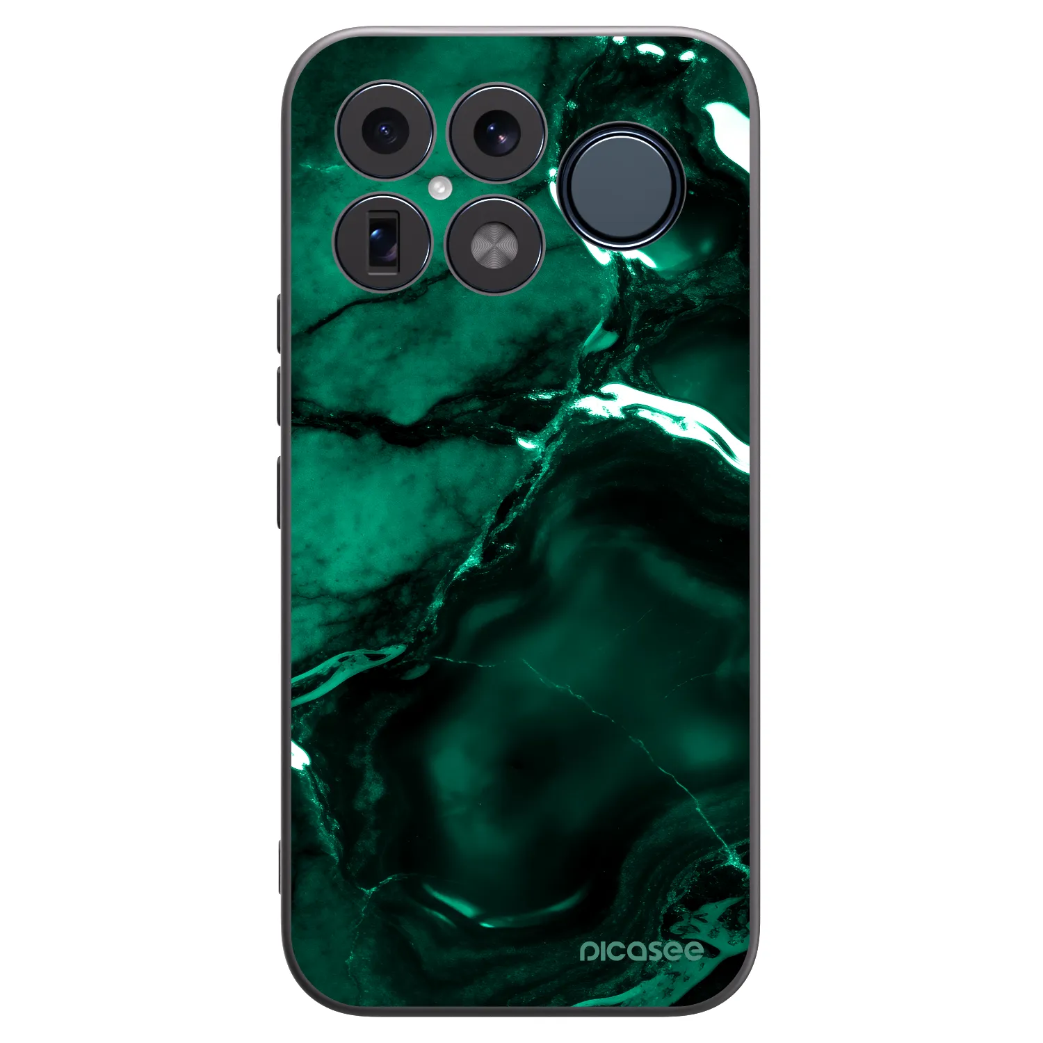 Picasee silikonowe czarne etui na Xiaomi Poco F8 Ultra - Dark emerald