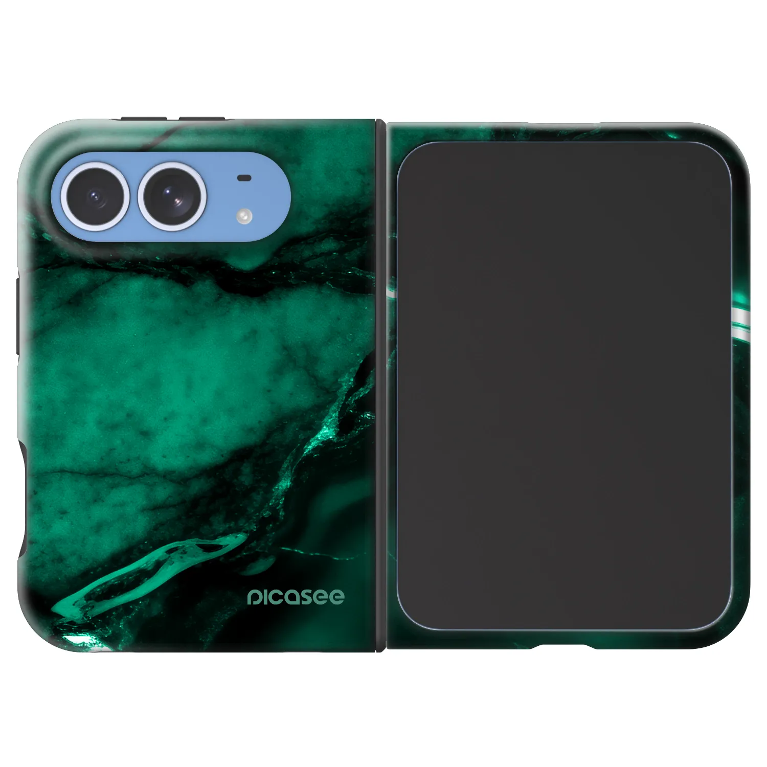 Picasee Fashion Case MagSafe na Apple iPhone Duo - Dark emerald