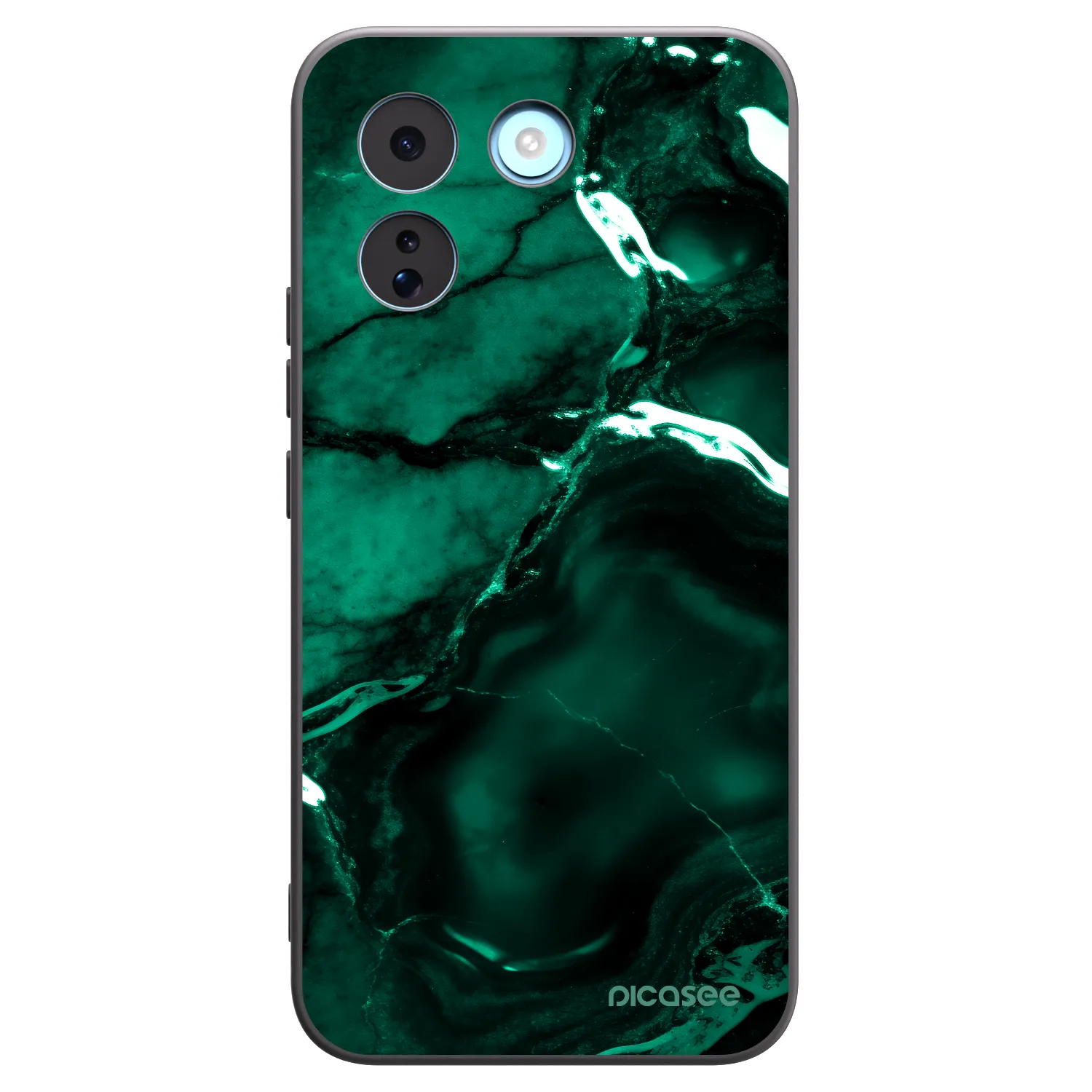 Picasee silikonowe czarne etui na Xiaomi Redmi Note 17 Pro MAX 5G - Dark emerald