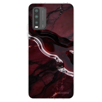 Picasee silikonowe przeźroczyste etui na Xiaomi Redmi 9T - Cherry stone