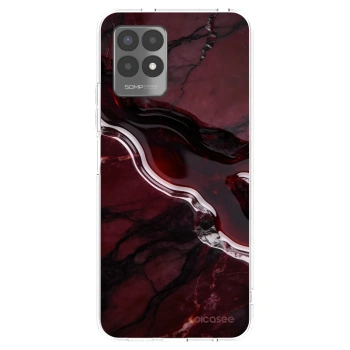 Picasee silikonowe przeźroczyste etui na Realme 8i - Cherry stone