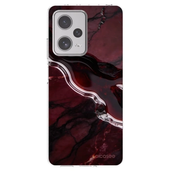 Picasee silikonowe przeźroczyste etui na Xiaomi Redmi Note 12 Pro+ 5G - Cherry stone