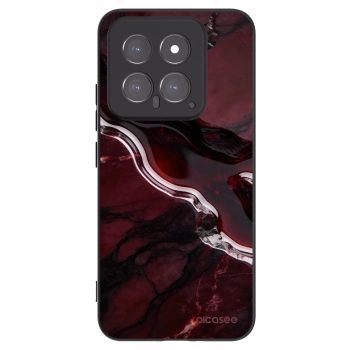Picasee silikonowe czarne etui na Xiaomi 14 - Cherry stone