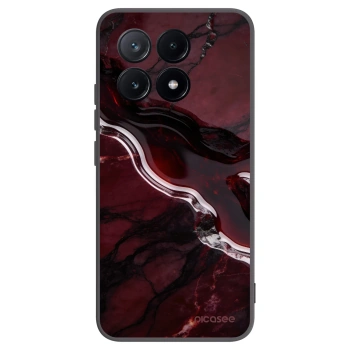 Picasee silikonowe czarne etui na Xiaomi Poco X6 Pro - Cherry stone