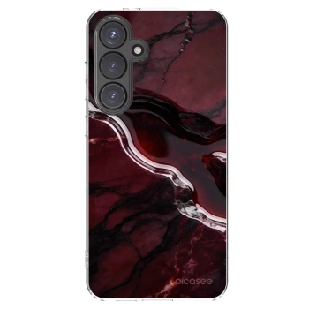 Picasee silikonowe przeźroczyste etui na Samsung Galaxy S24 FE S721B - Cherry stone