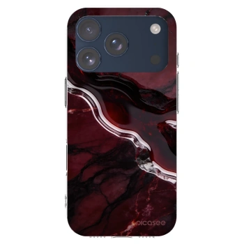 Picasee silikonowe przeźroczyste etui na Apple iPhone 17 Pro - Cherry stone