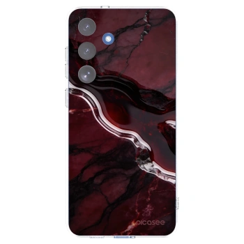 Picasee silikonowe przeźroczyste etui na Samsung Galaxy S25 FE 5G - Cherry stone