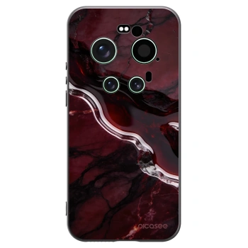 Picasee silikonowe czarne etui na Xiaomi 17 Ultra - Cherry stone