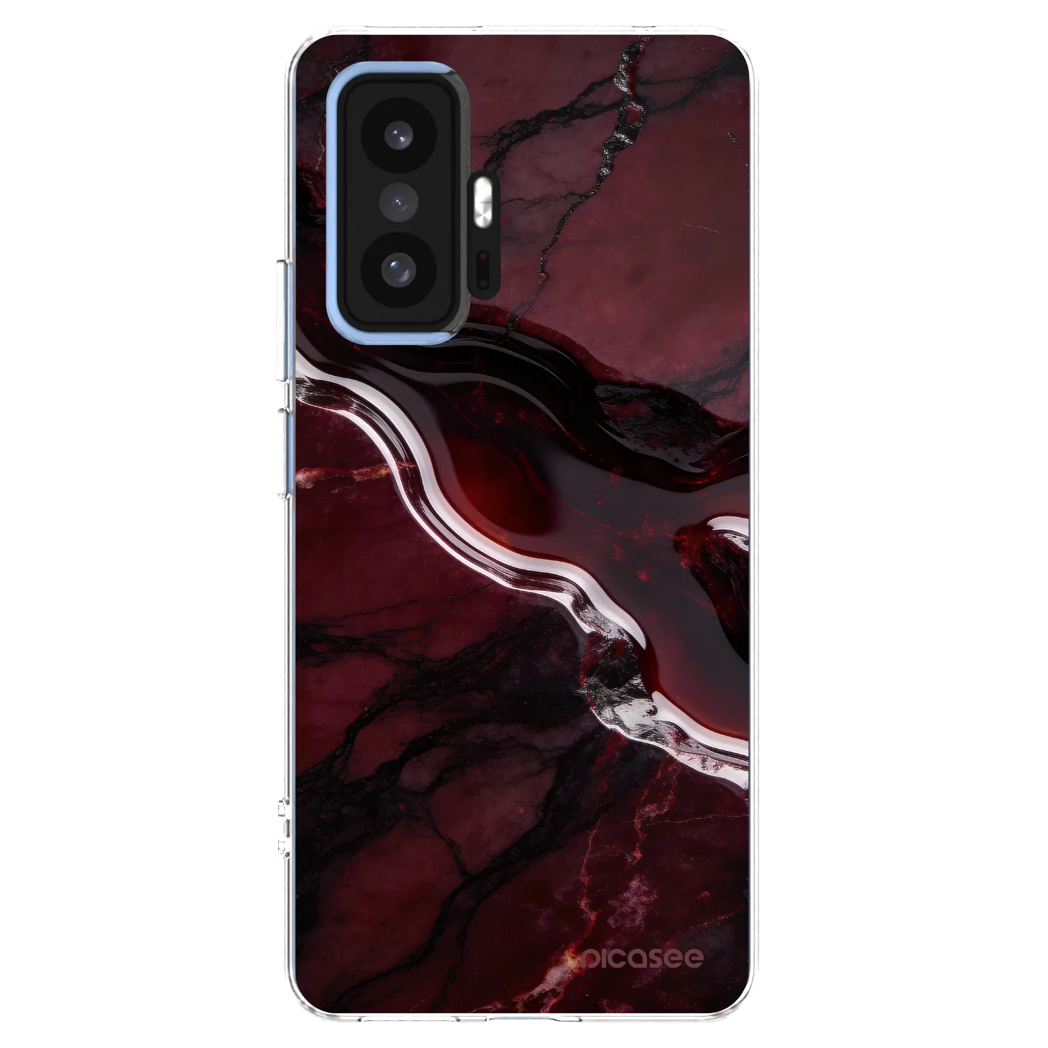 Picasee silikonowe przeźroczyste etui na Xiaomi 11T - Cherry stone