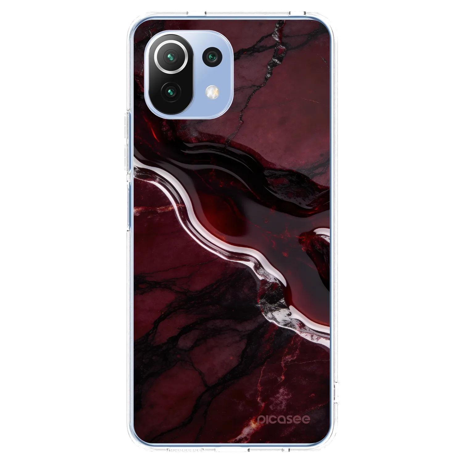 Picasee silikonowe przeźroczyste etui na Xiaomi 11 Lite 5G NE - Cherry stone