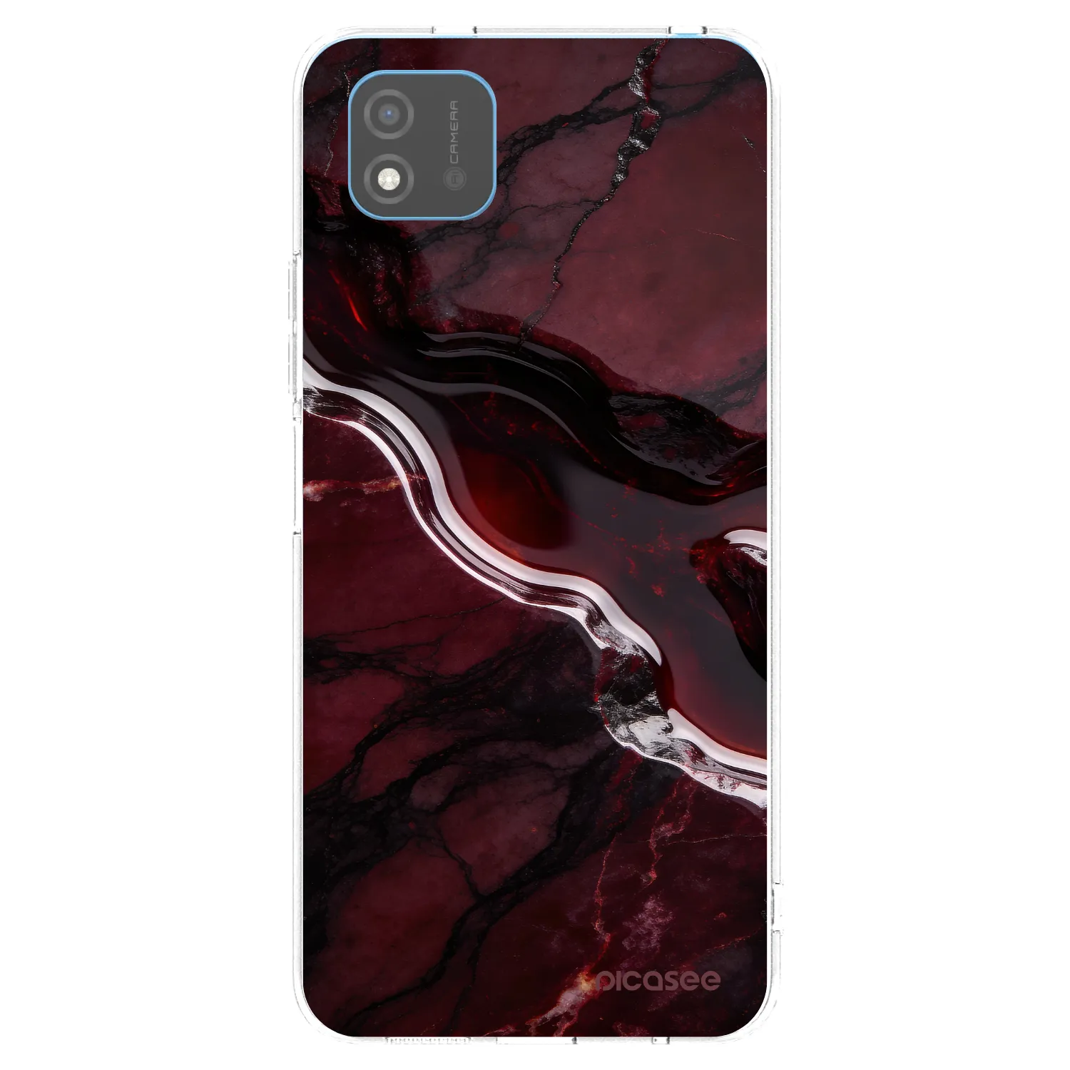 Picasee silikonowe przeźroczyste etui na Realme C11 (2021) - Cherry stone
