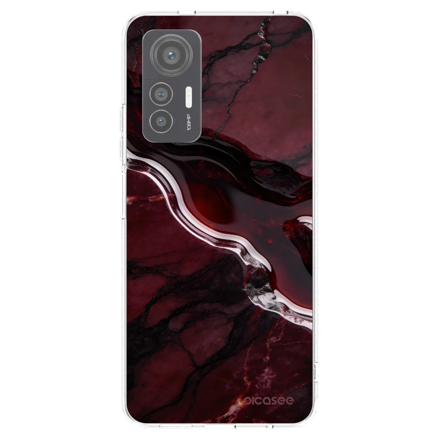 Picasee silikonowe przeźroczyste etui na Xiaomi 12 Lite - Cherry stone