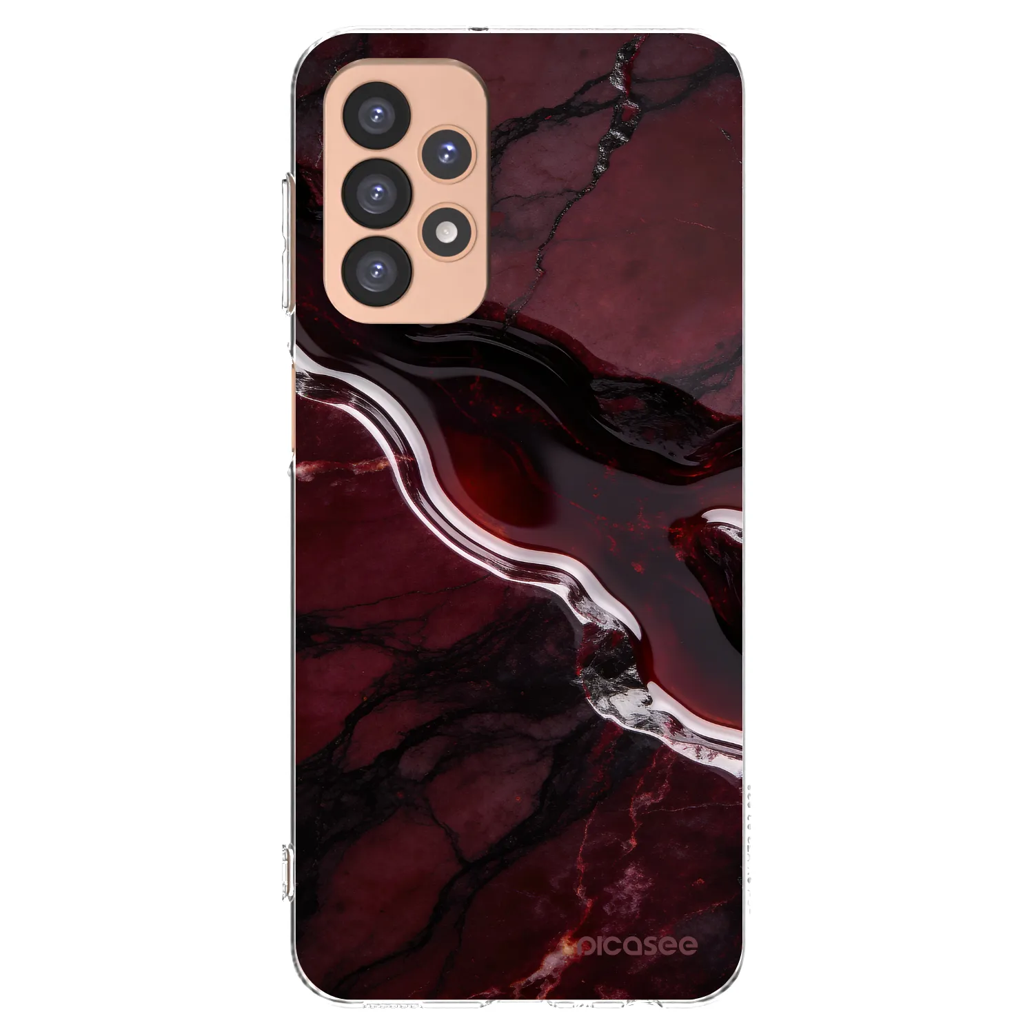 Picasee silikonowe przeźroczyste etui na Samsung Galaxy A23 A236B 5G - Cherry stone