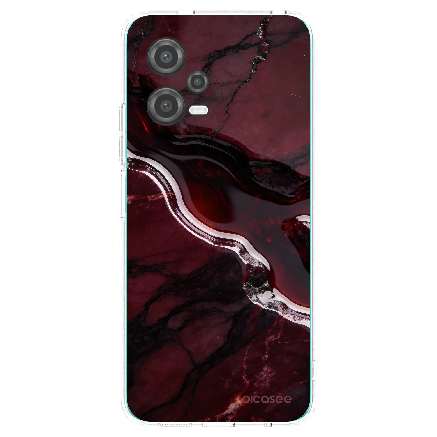 Picasee silikonowe przeźroczyste etui na Xiaomi Poco X5 - Cherry stone