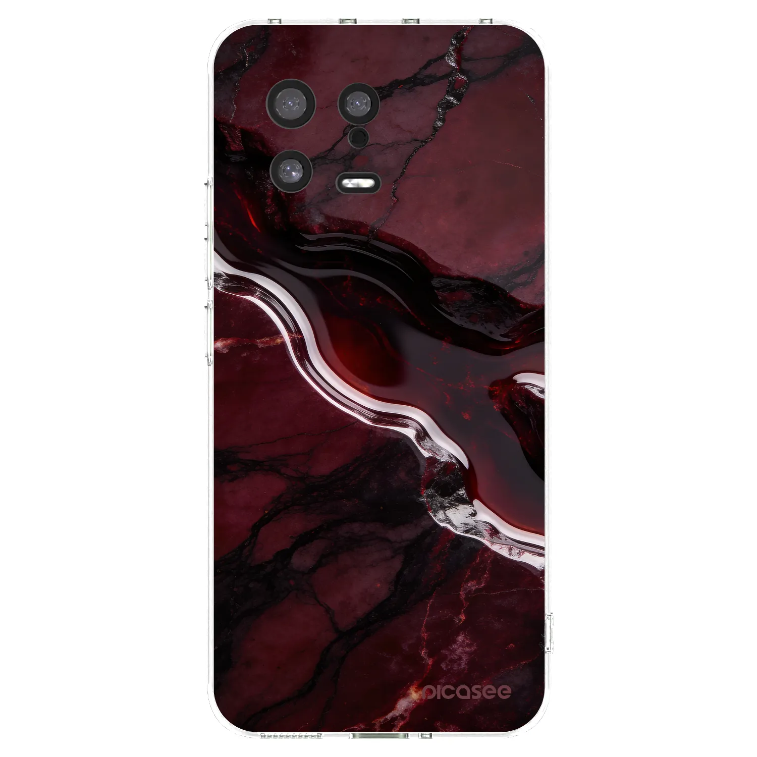 Picasee silikonowe przeźroczyste etui na Xiaomi 13 - Cherry stone