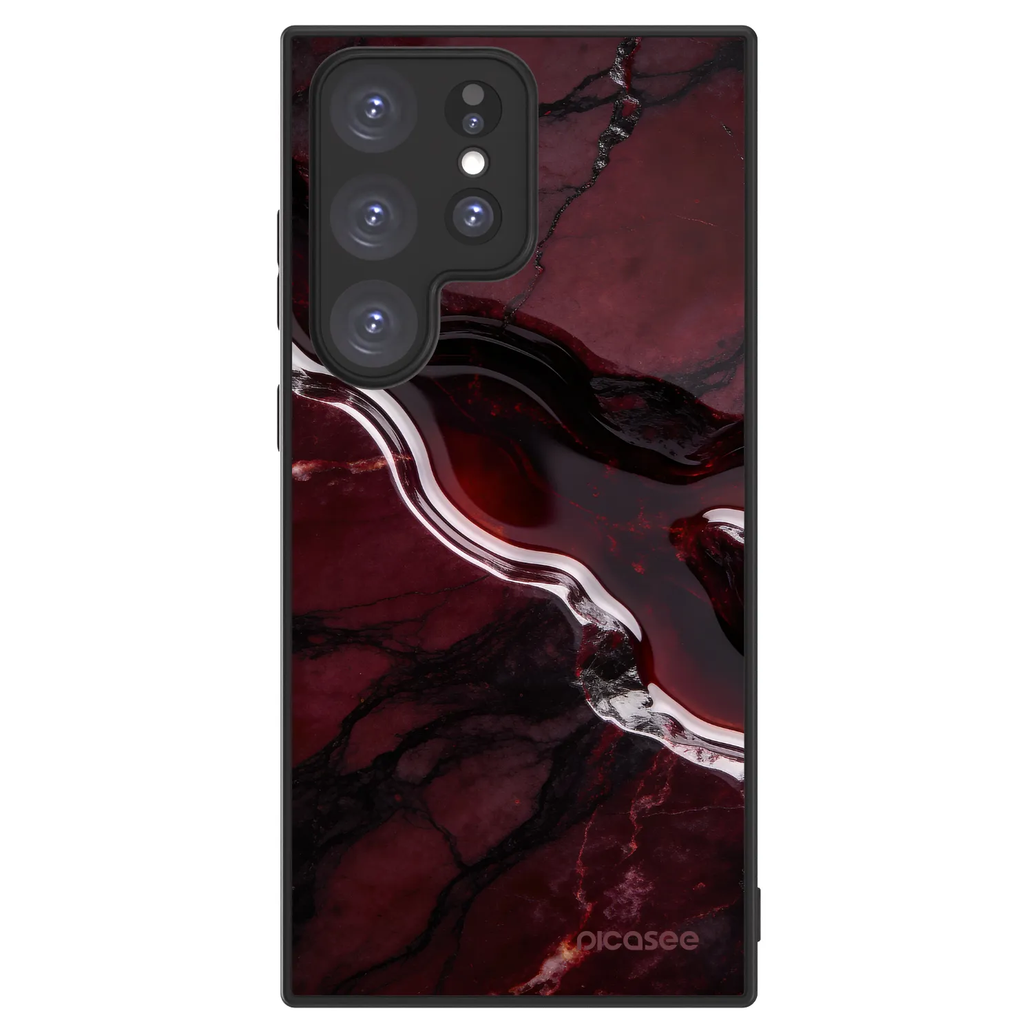 Picasee ULTIMATE CASE PowerShare pro Samsung Galaxy S23 Ultra 5G - Cherry stone
