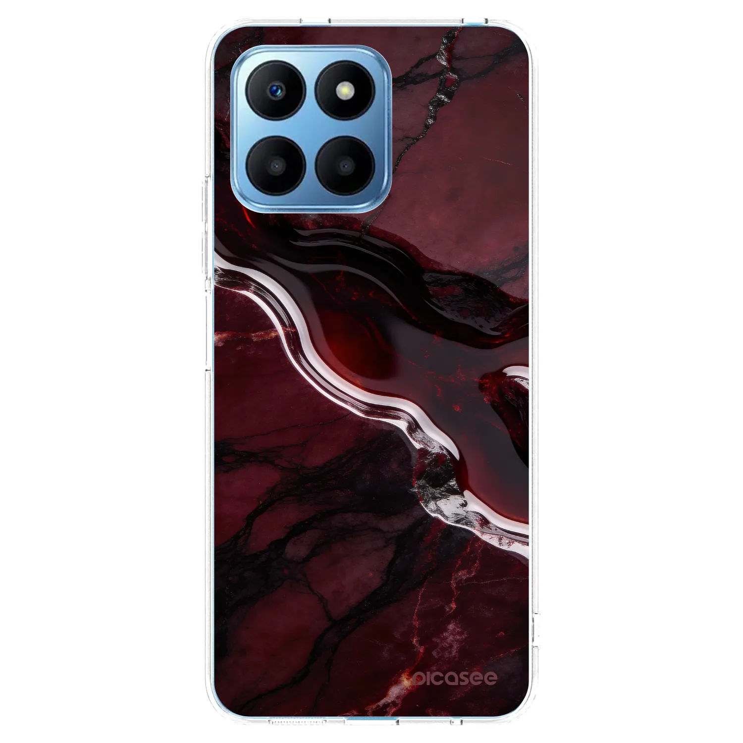 Picasee silikonowe przeźroczyste etui na Honor 70 Lite - Cherry stone