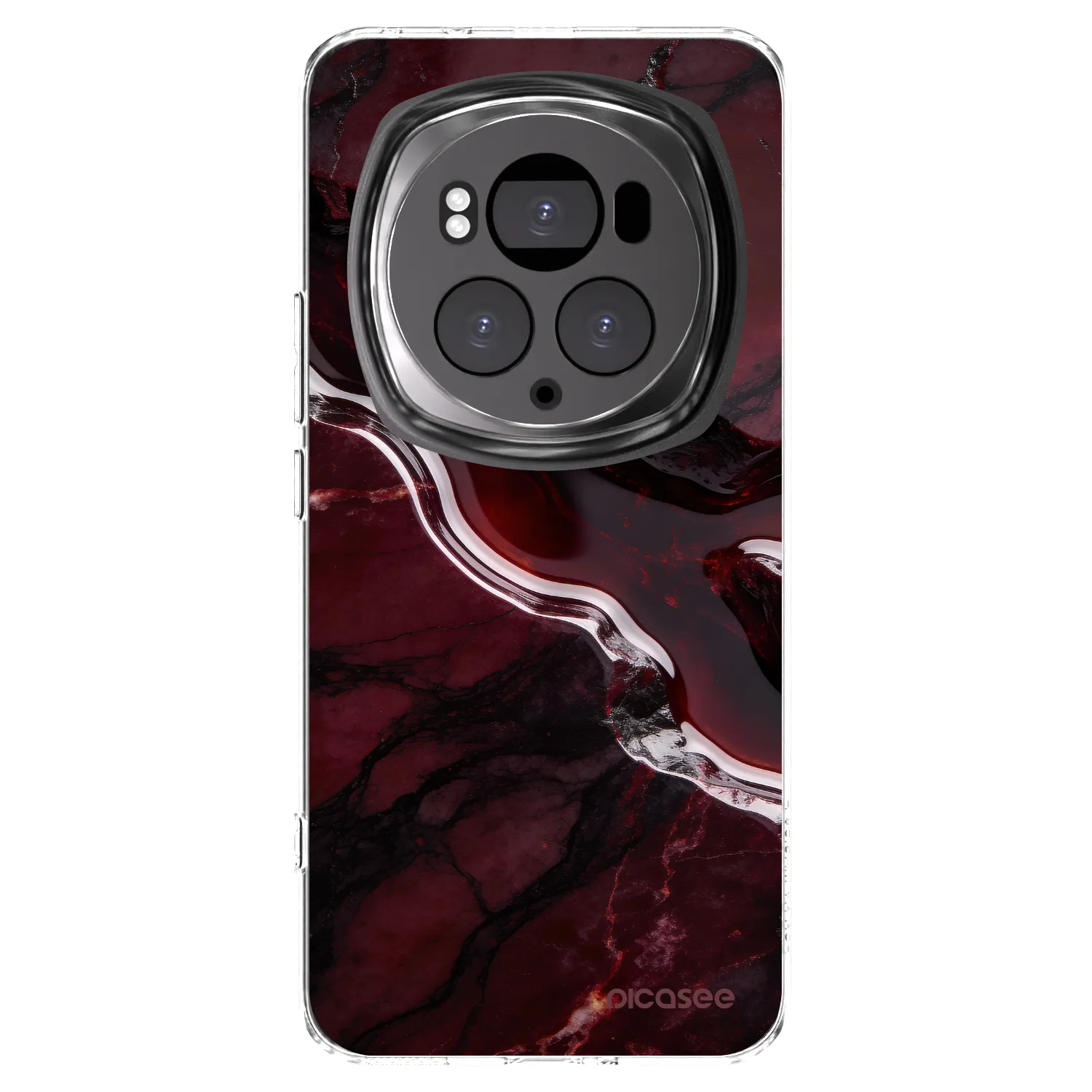 Picasee silikonowe przeźroczyste etui na Honor Magic6 Pro - Cherry stone