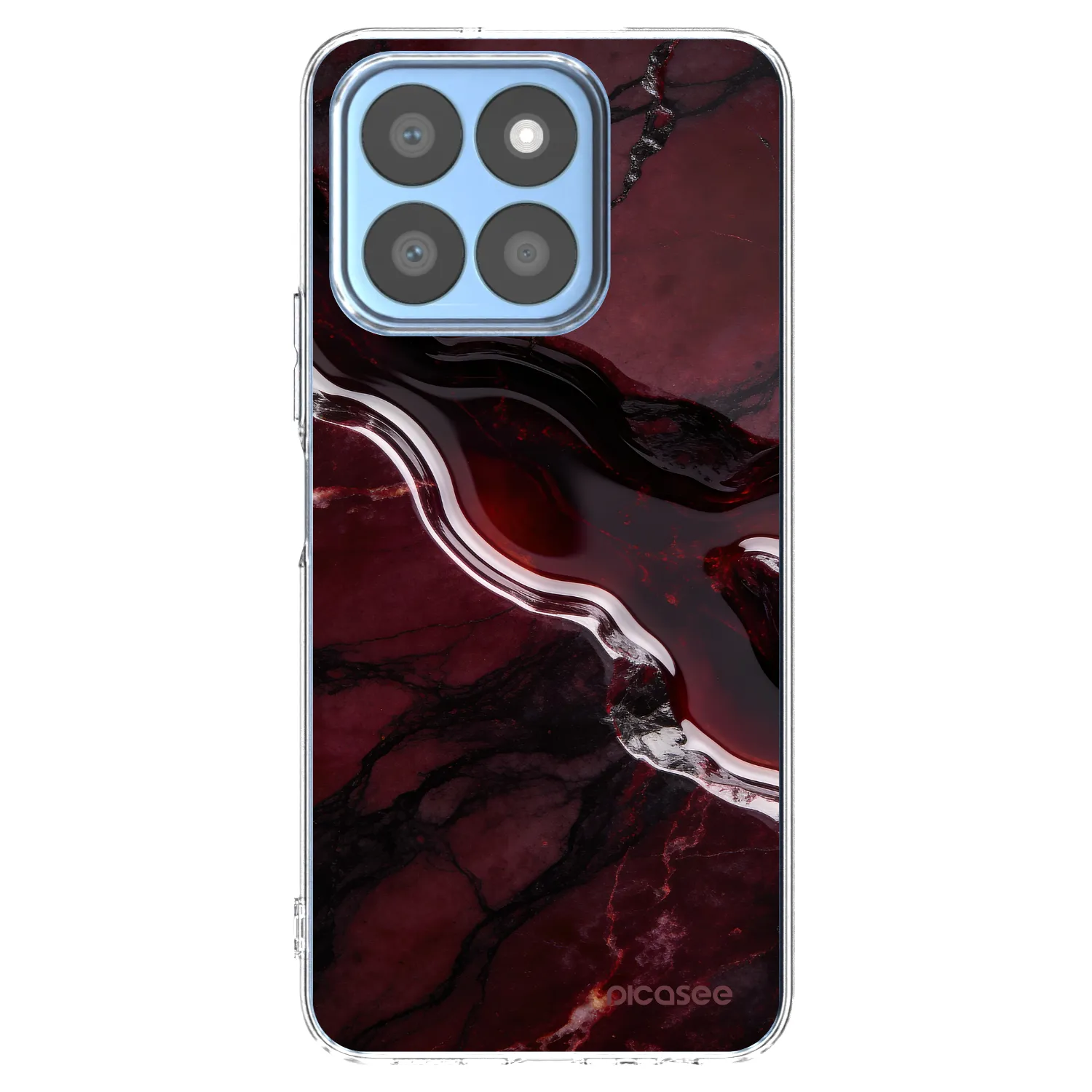 Picasee silikonowe przeźroczyste etui na Honor X8b - Cherry stone