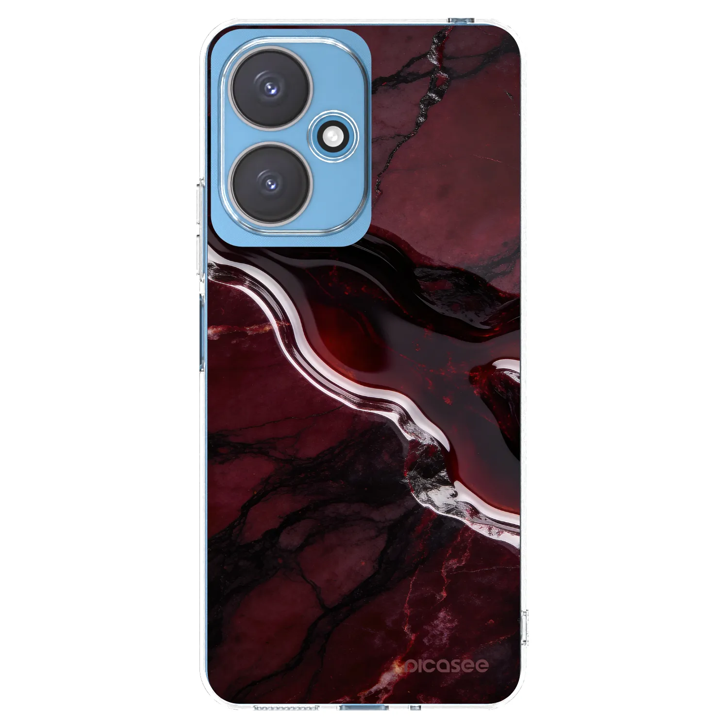 Picasee silikonowe przeźroczyste etui na Xiaomi Redmi 13C 5G - Cherry stone
