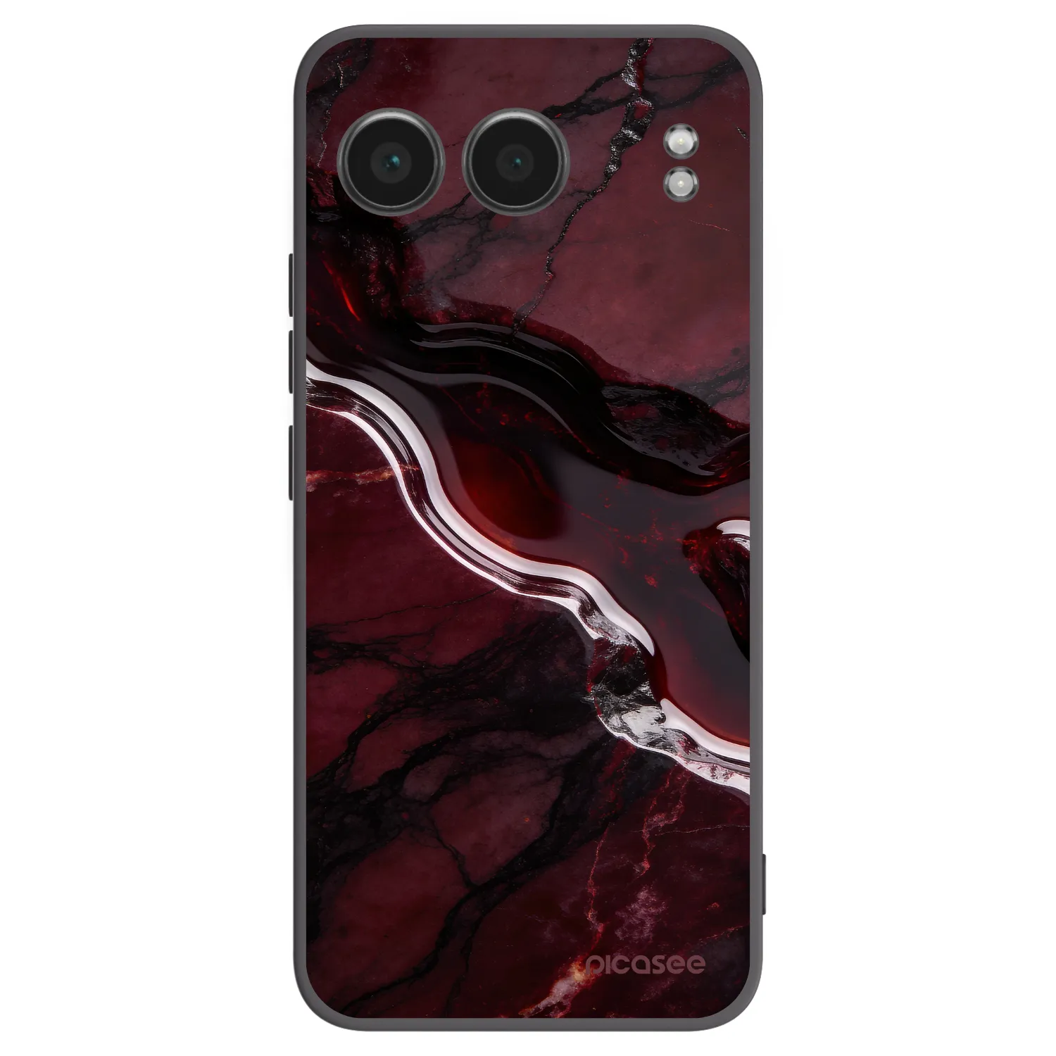 Picasee silikonowe czarne etui na OnePlus Nord 4 - Cherry stone