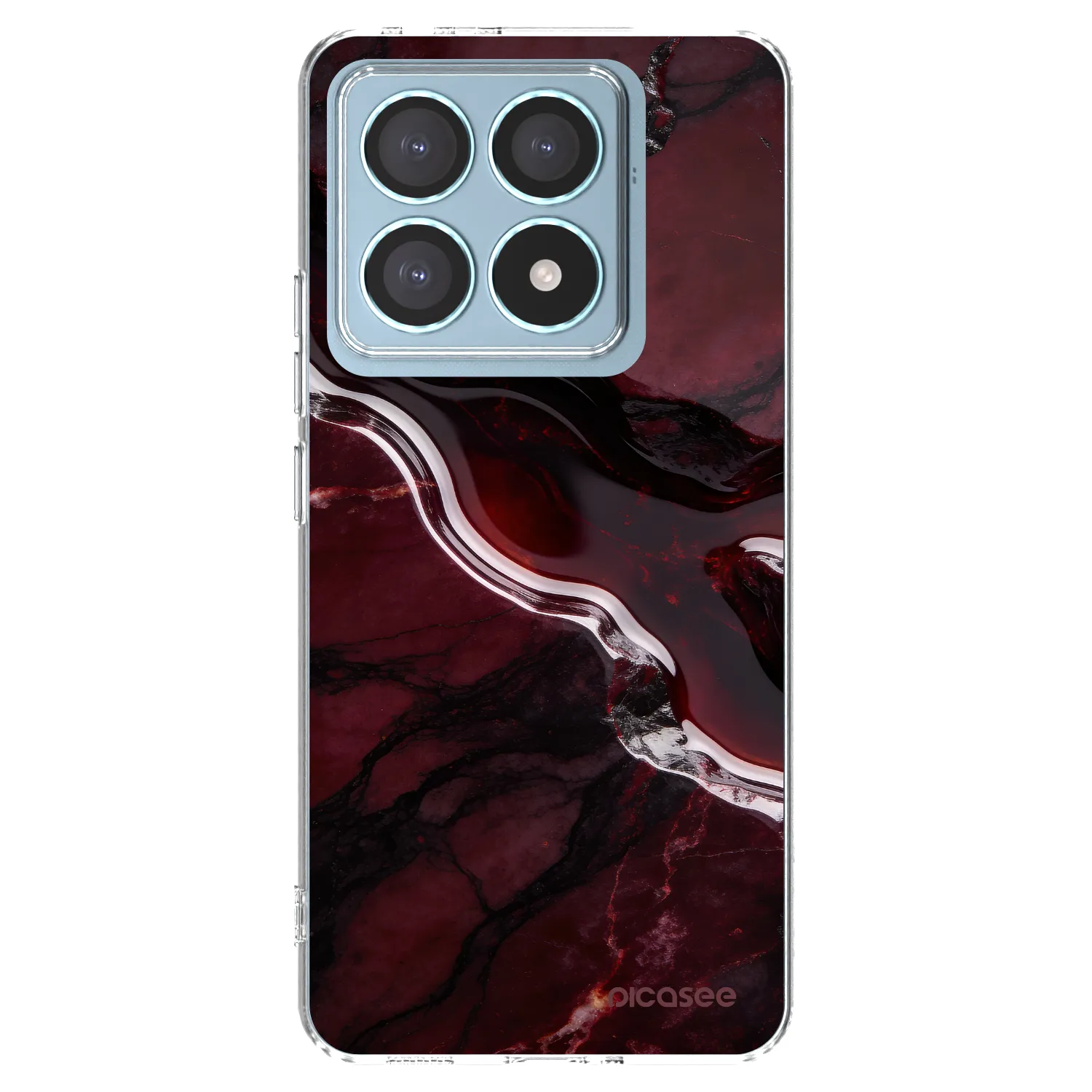 Picasee silikonowe przeźroczyste etui na Xiaomi 14T Pro - Cherry stone