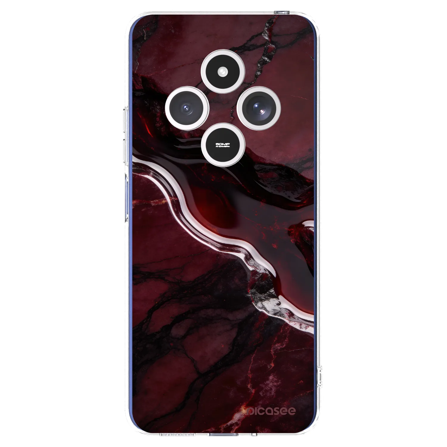 Picasee silikonowe przeźroczyste etui na Xiaomi Redmi 14C - Cherry stone